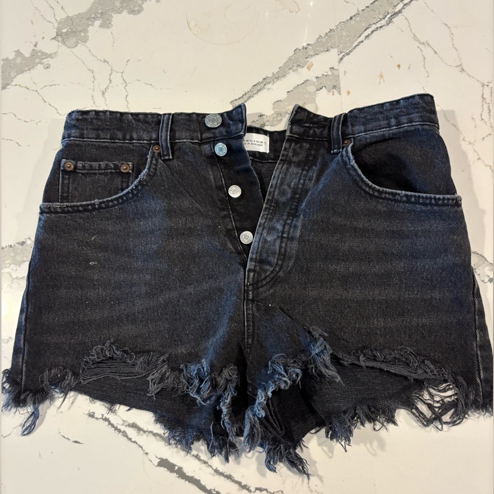 Zara- Women’s Black Jean Shorts